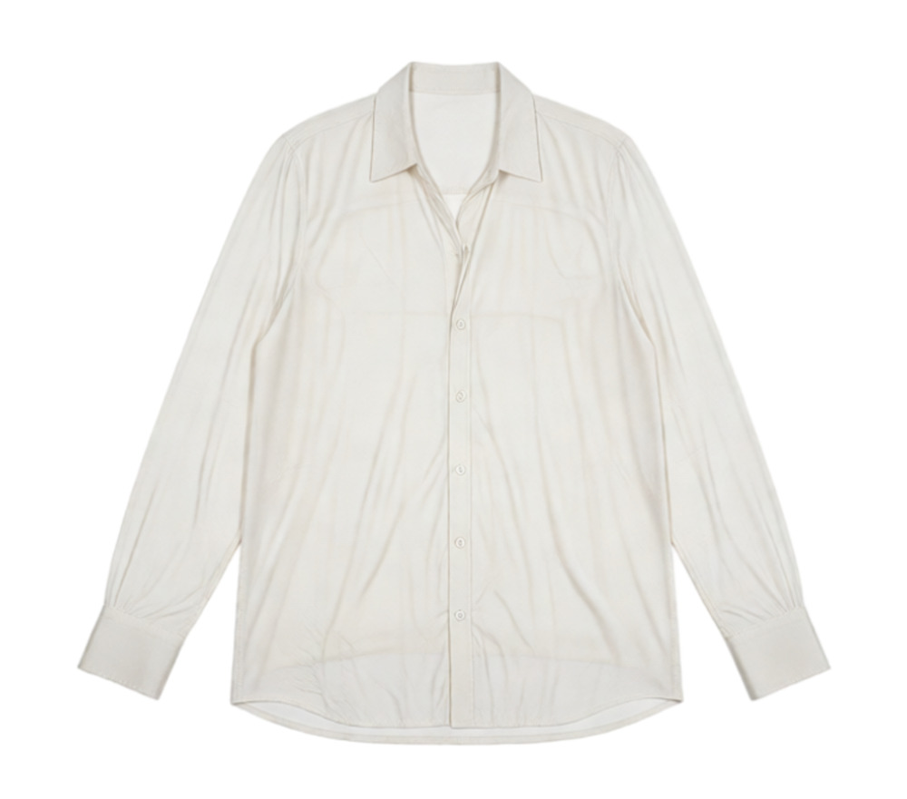 Lola River Silky Cupro Button-Up Blouse Small Like New